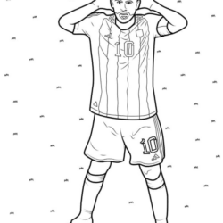 messi para pintar