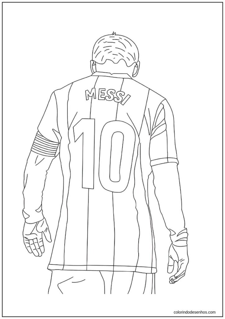 colorir messi fácil