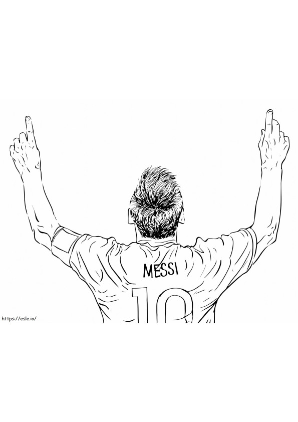 desenho messi criança