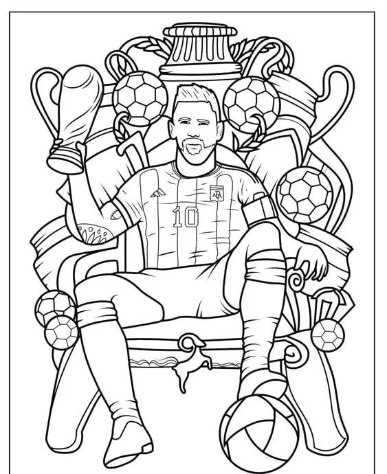 desenho messi 2026