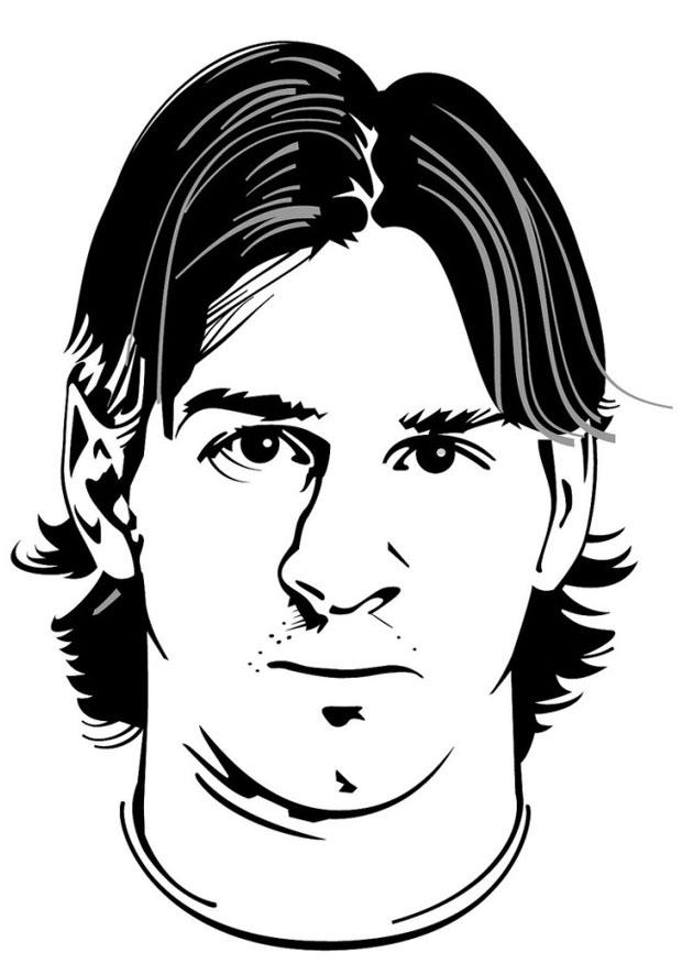 messi para pintar