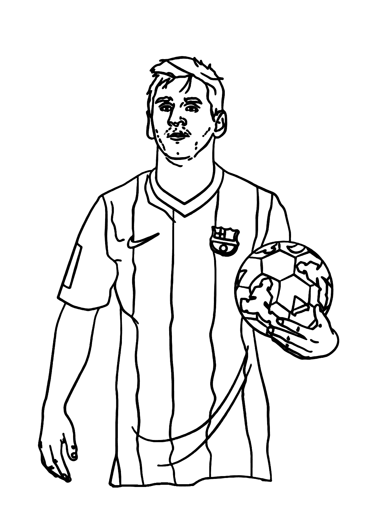 coloring pages messi