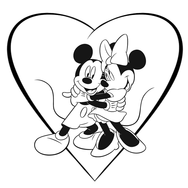 mickey e minnie baby para colorir