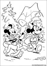 desenhos de aniversário mickey e minnie para colorir
