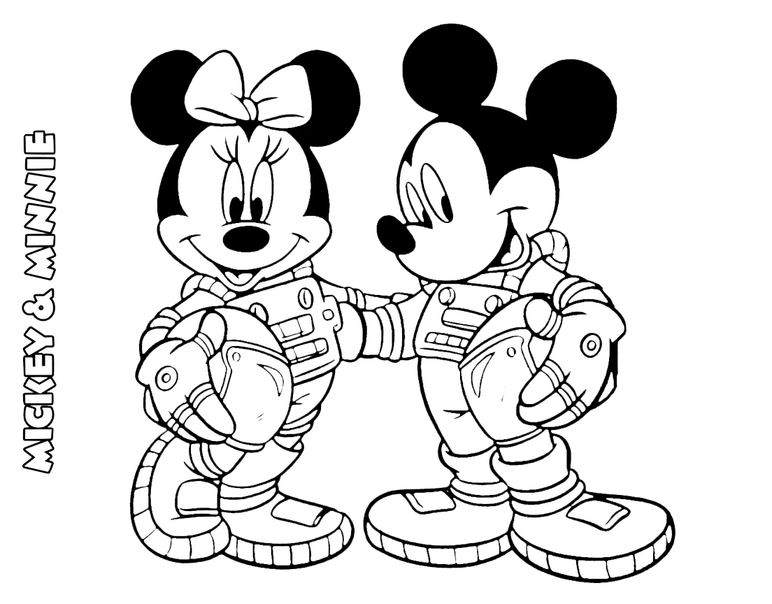 mickey e minnie para pintar