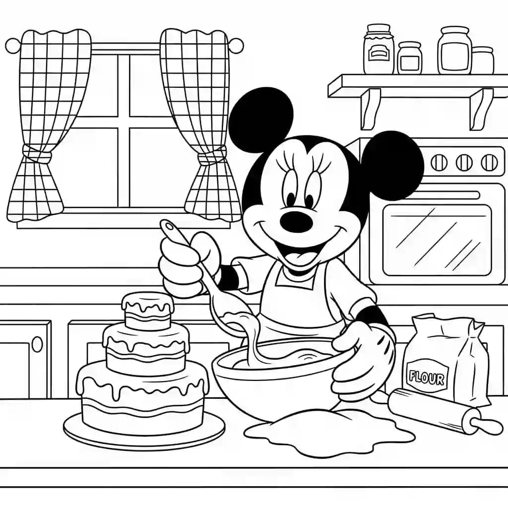 Minnie Mouse para colorir grátis