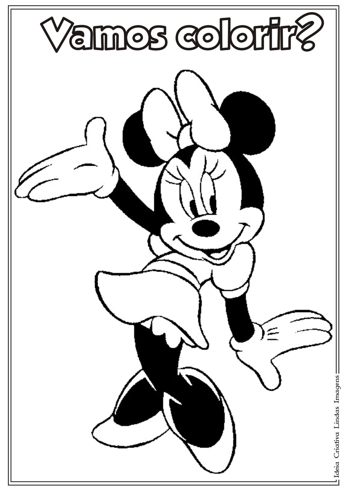 Minnie Mouse para colorir grátis
