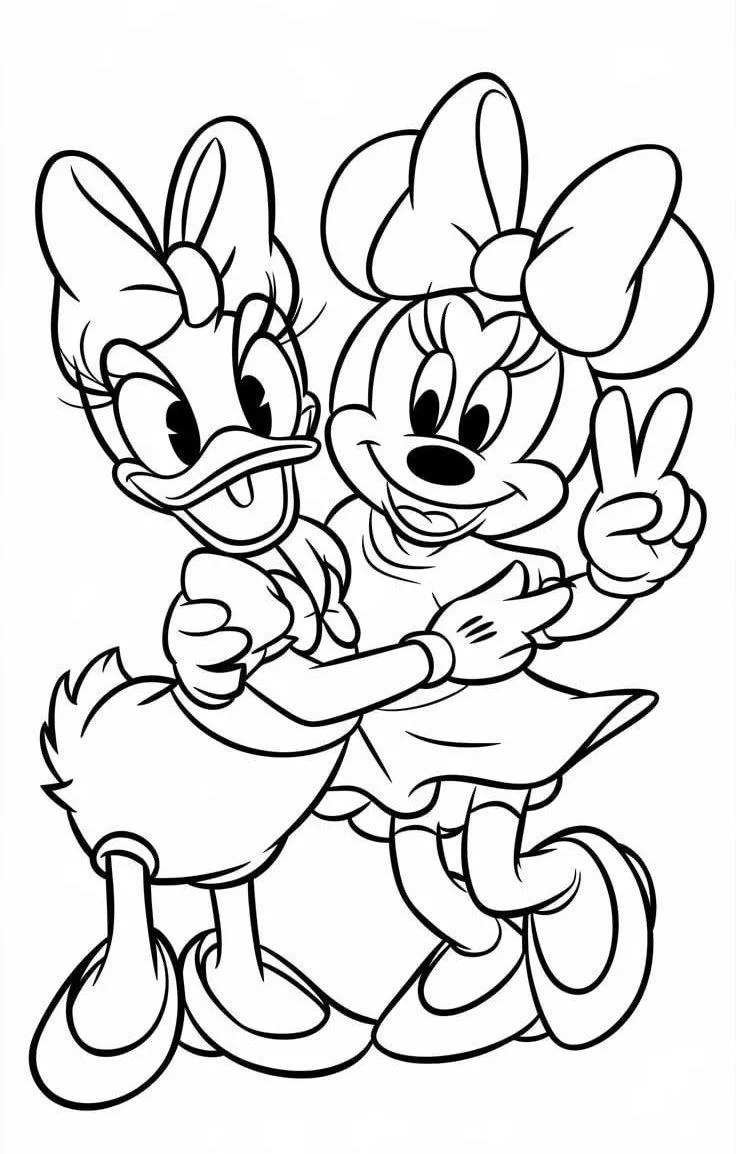 desenhos da Minnie com laço vermelho