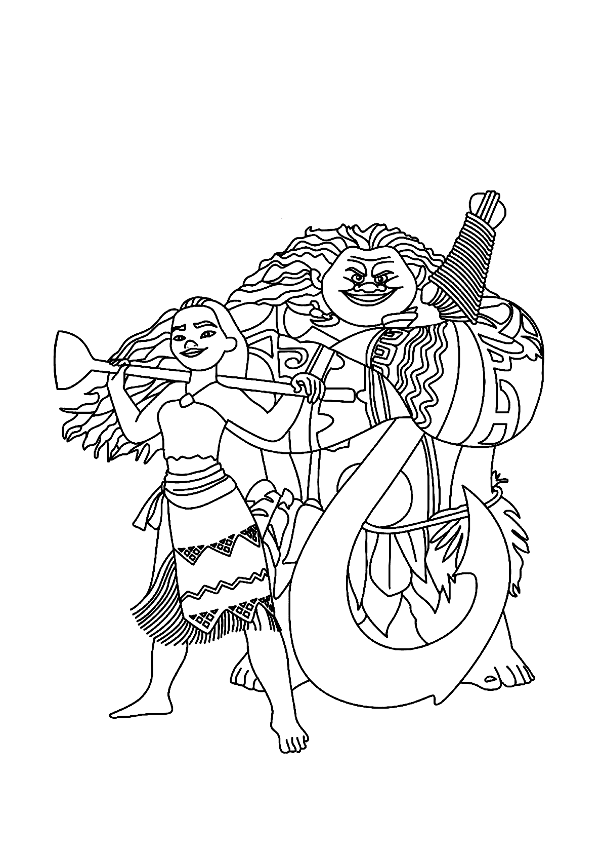atividade moana colorir