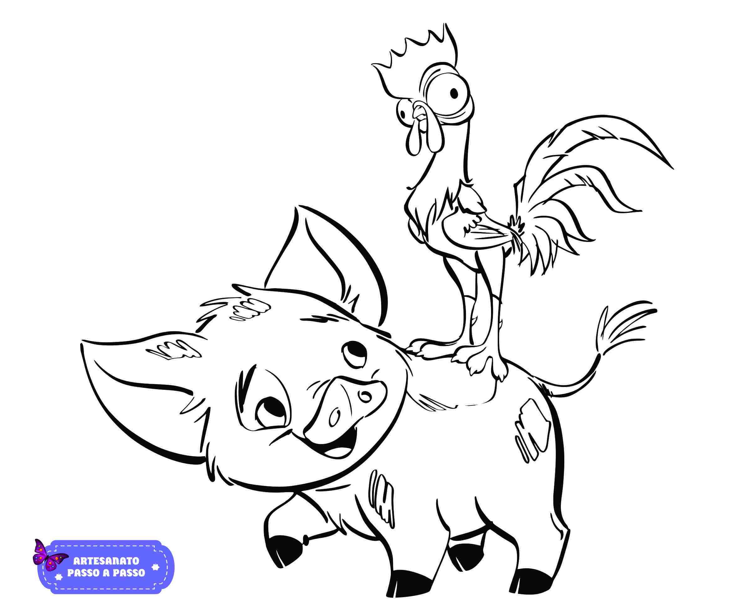 moana bebe para colorir