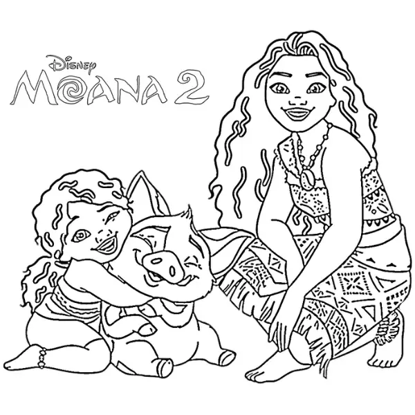 moana para colorir e imprimir