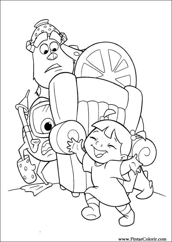 Desenhos para imprimir Monstros S.A. Mike Wazowski