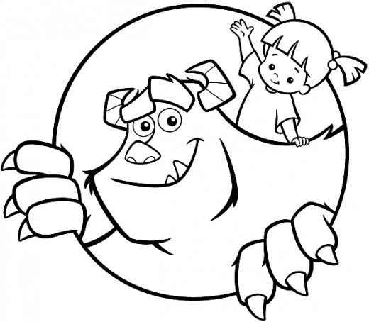 PDF desenhos Monstros S.A. para baixar