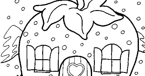 moranguinho para colorir gratis