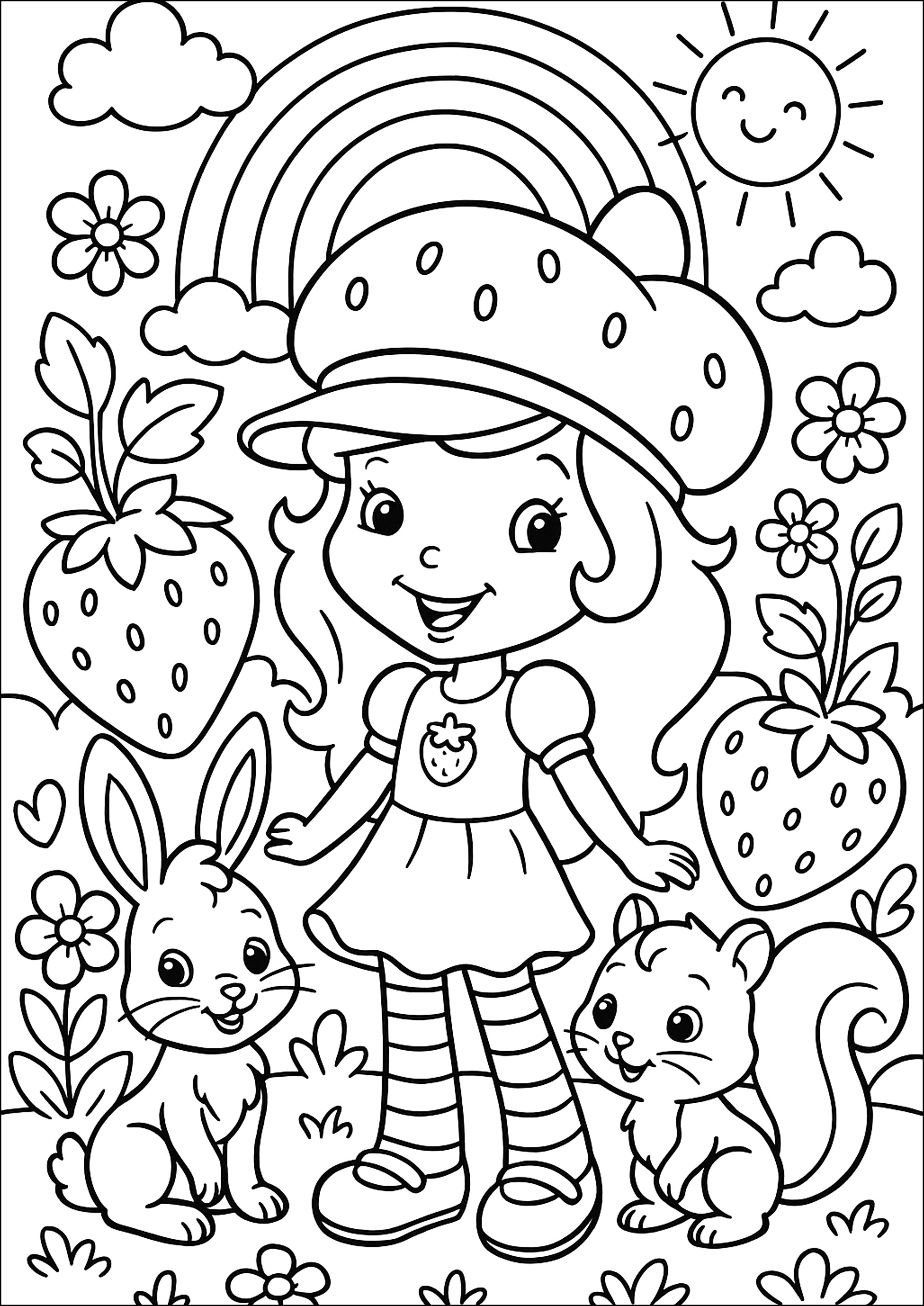 desenhos da moranguinho e amigos
