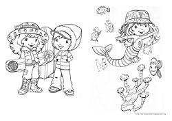 moranguinho anos 80 para colorir