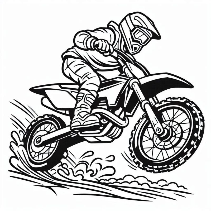desenho de moto futurista
