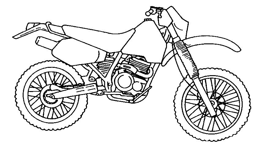 desenhos de motos para crianças pequenas