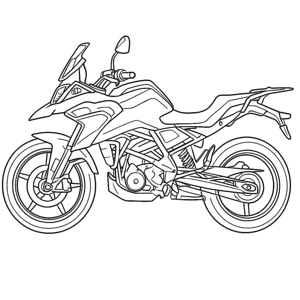 desenho de moto futurista