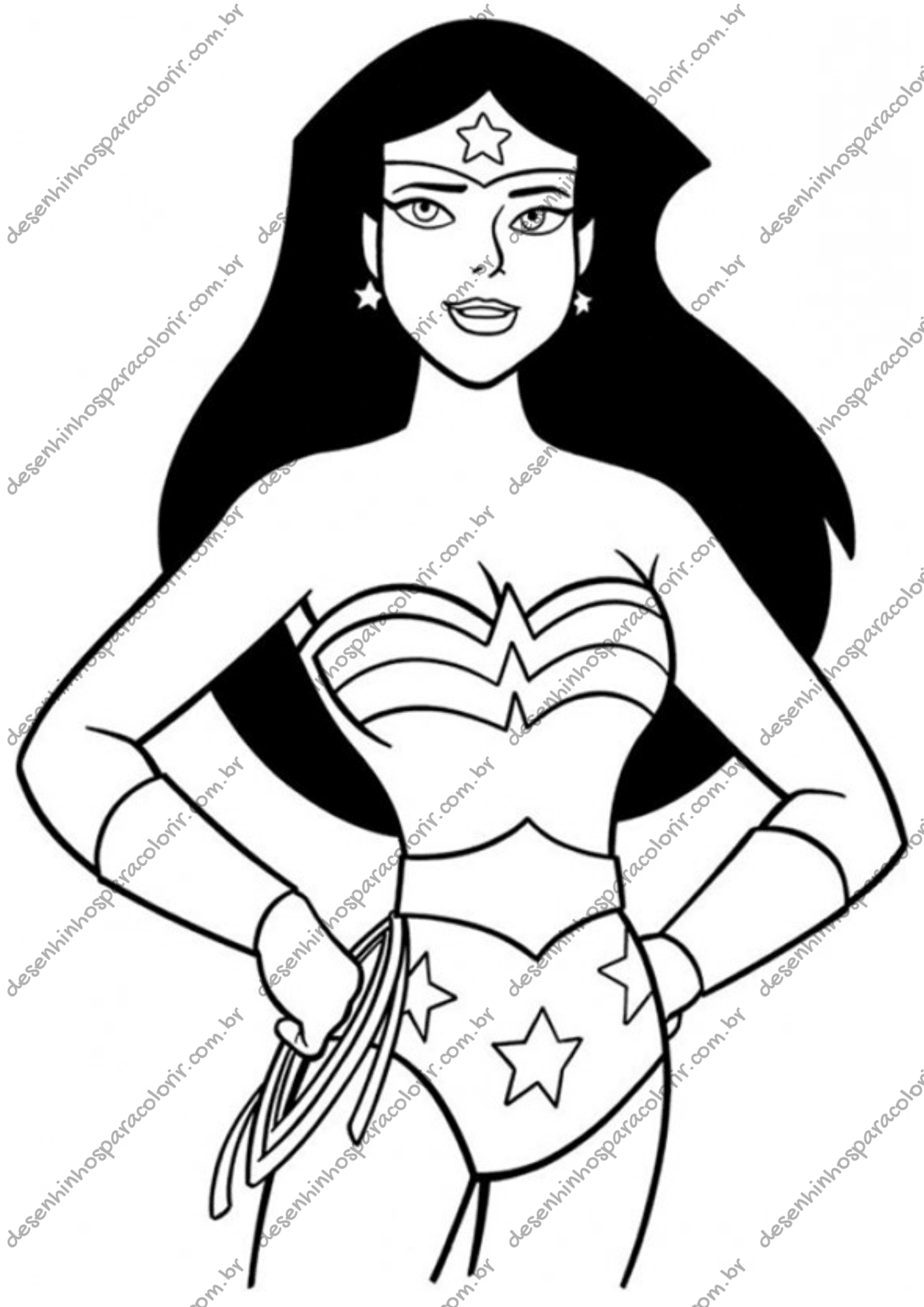 desenho de mulher grávida para colorir