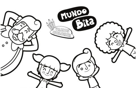 Materiais para colorir Mundo Bita