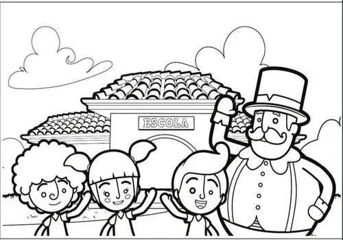 Materiais para colorir Mundo Bita
