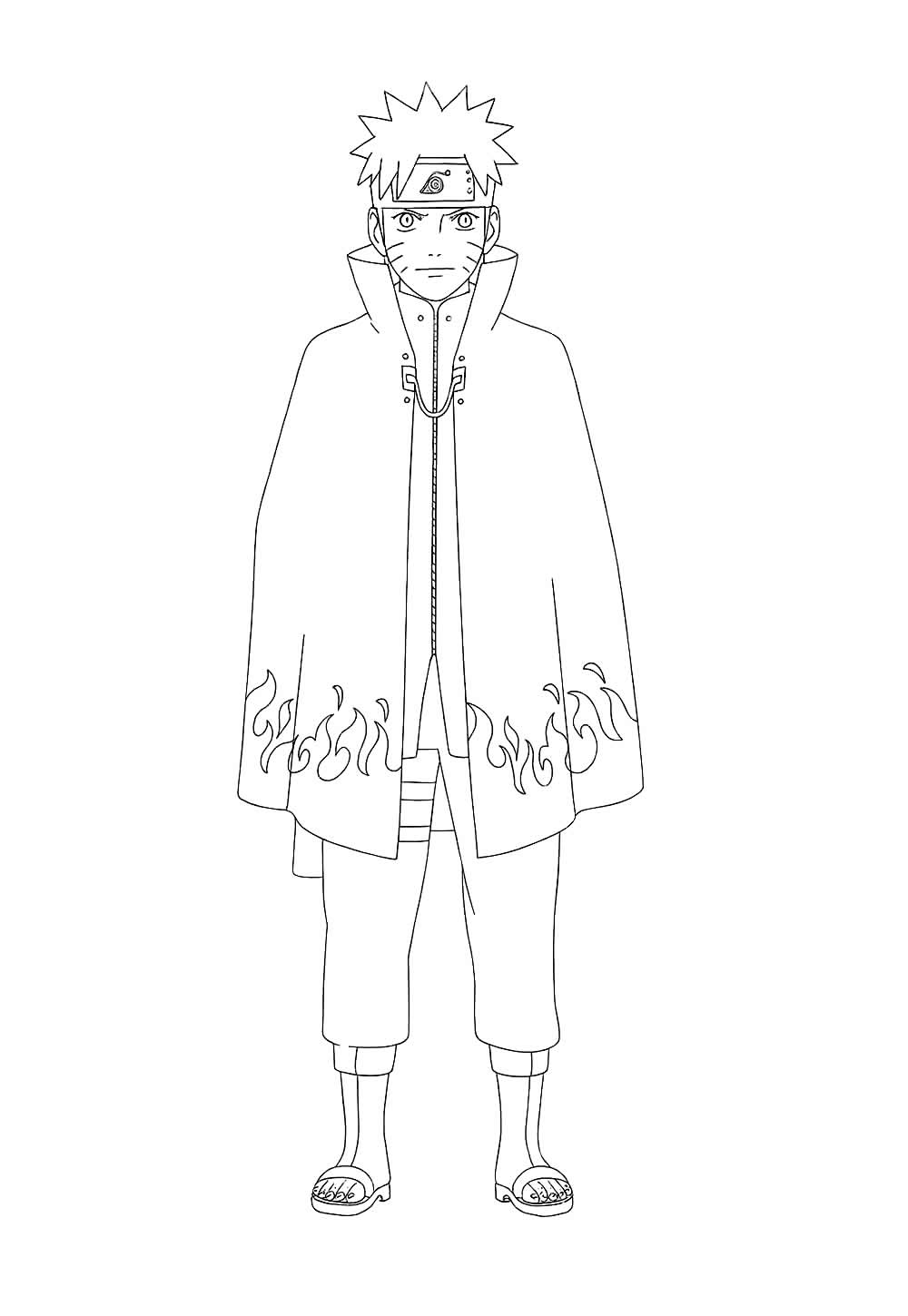 páginas para colorir naruto