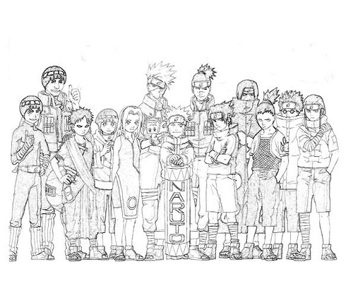 desenhos para imprimir naruto