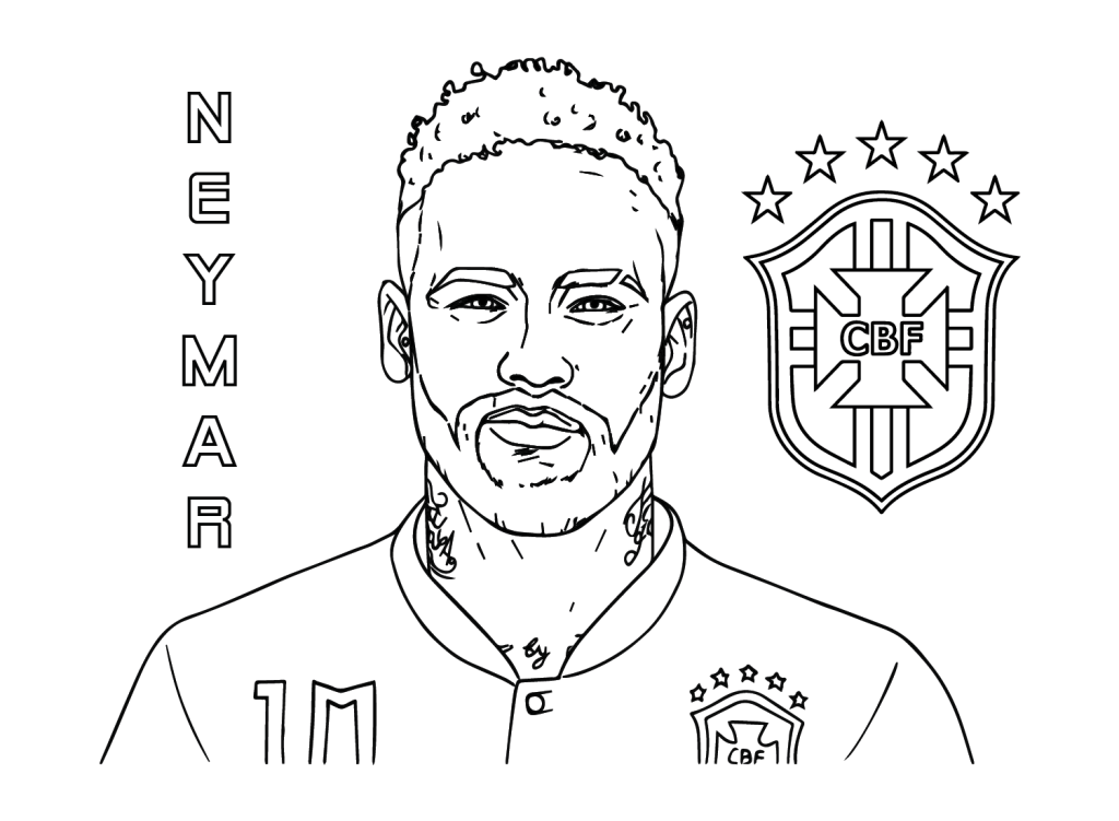 Desenhos de craques do futebol brasileiro