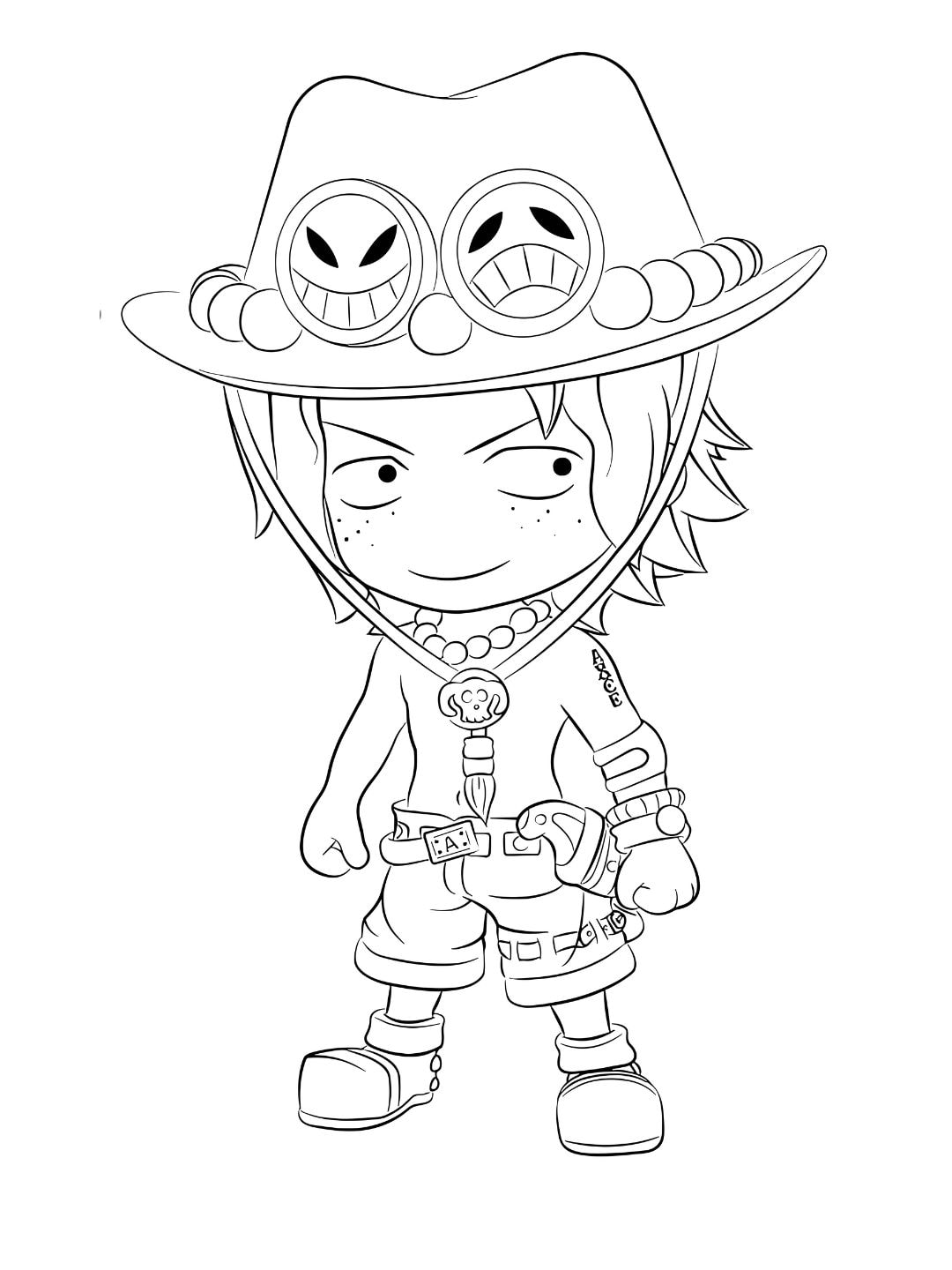 personagens de one piece para colorir