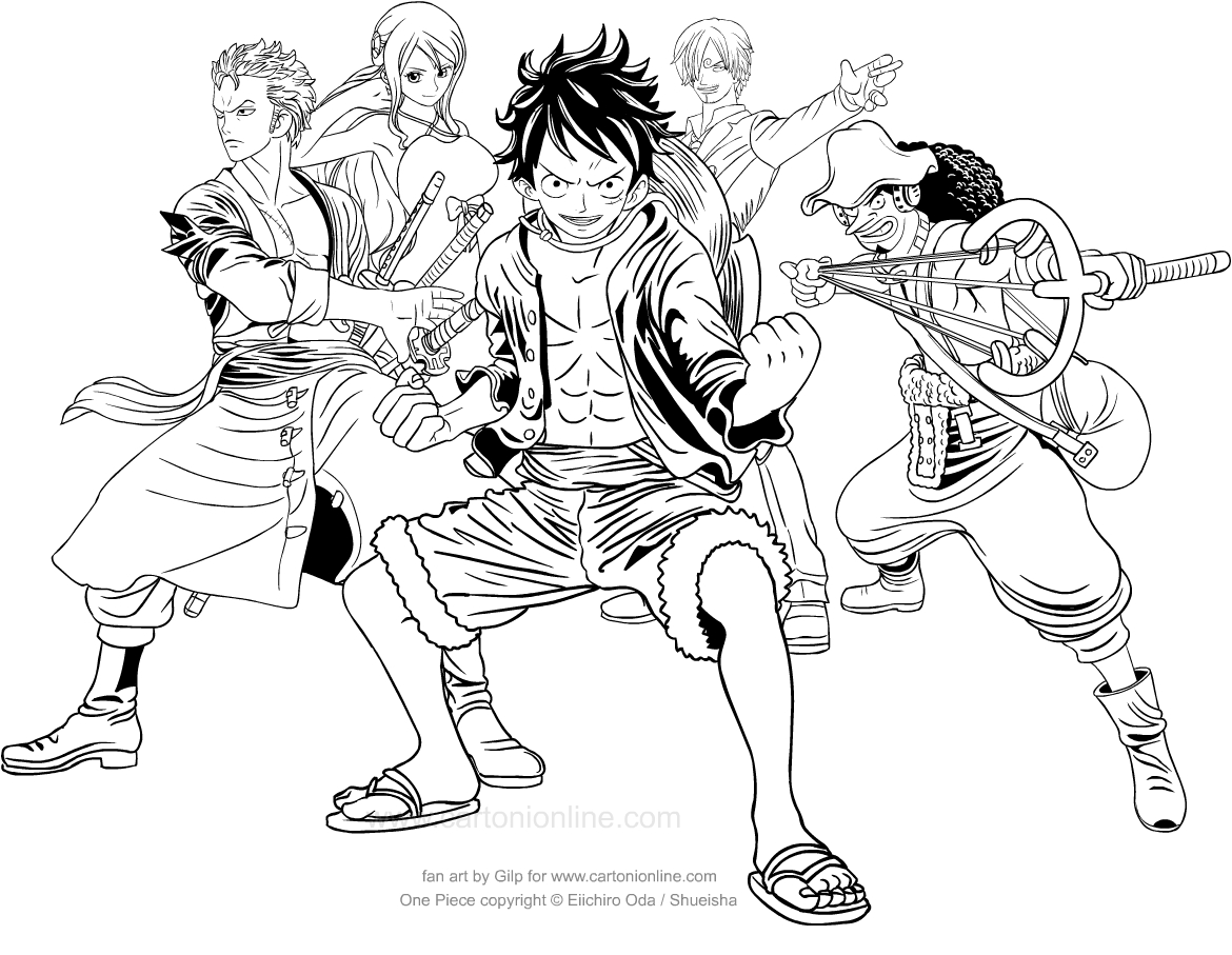 desenhos one piece para imprimir