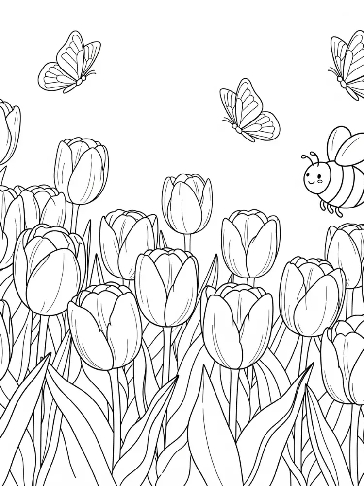 pintura de primavera para crianças