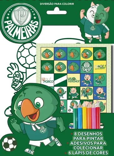 arte do palmeiras para colorir
