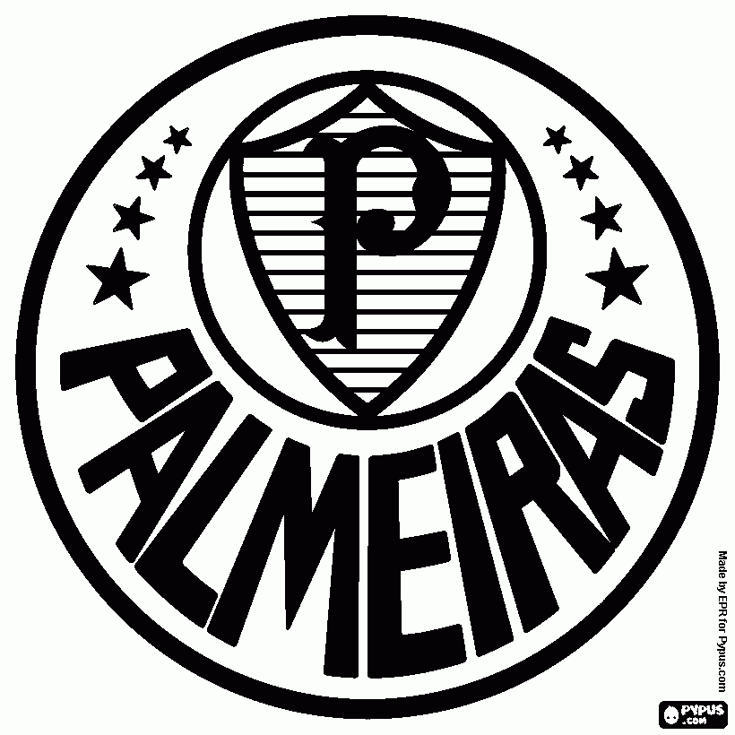 desenho do palmeiras para pintar