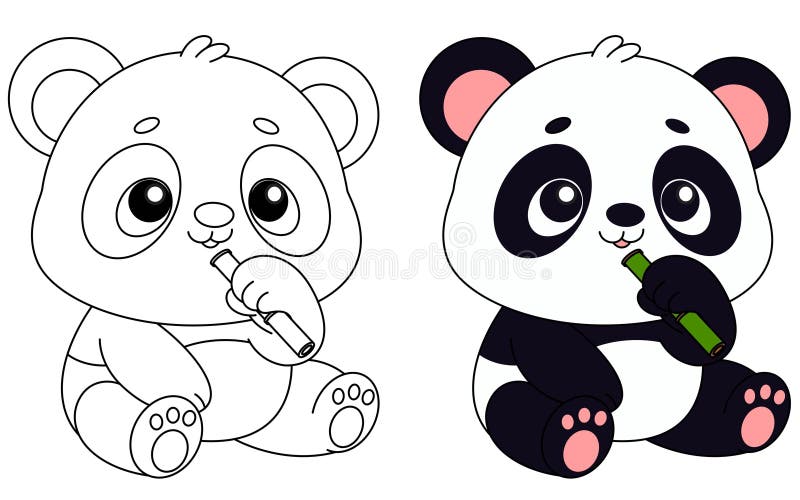 panda desenho vetorial grátis