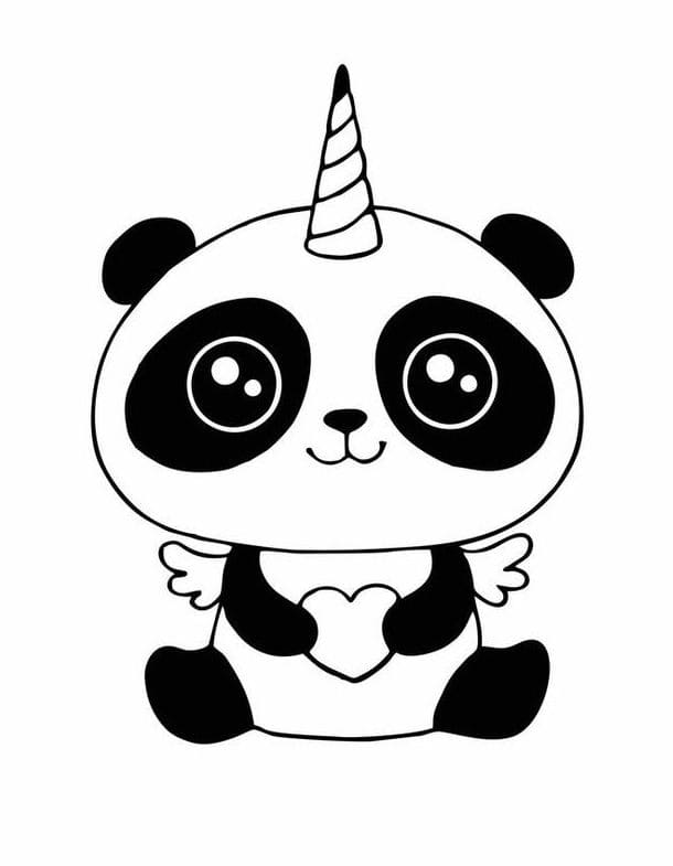 desenho de panda para imprimir