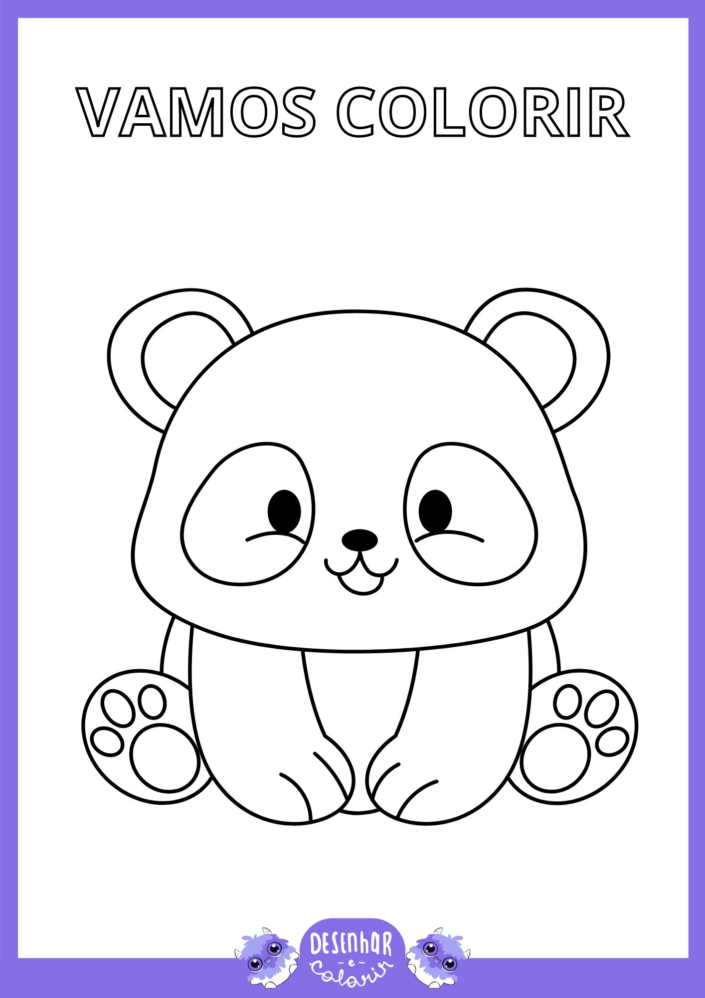 atividade infantil panda