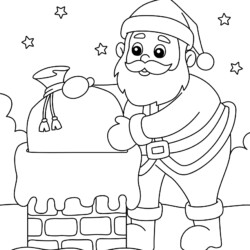 desenho papai noel kawaii