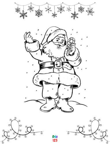 desenho papai noel entregando presentes