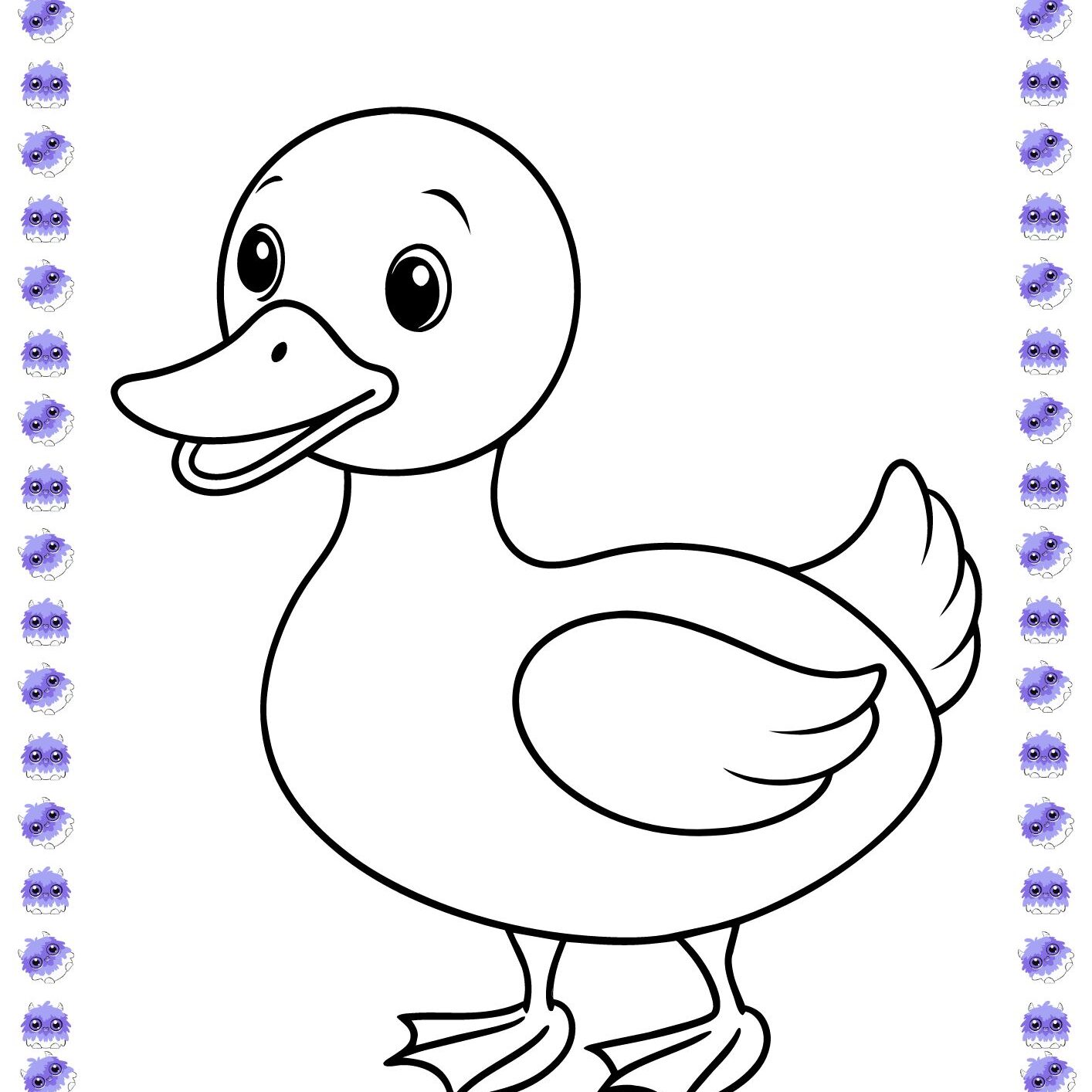 desenho de patinho para imprimir