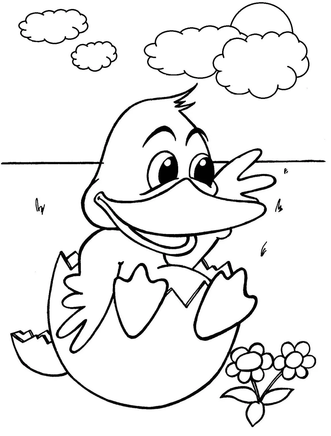 desenho de patinho para imprimir