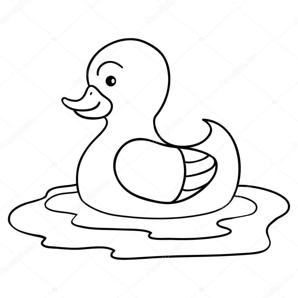 atividade escolar desenho de pato