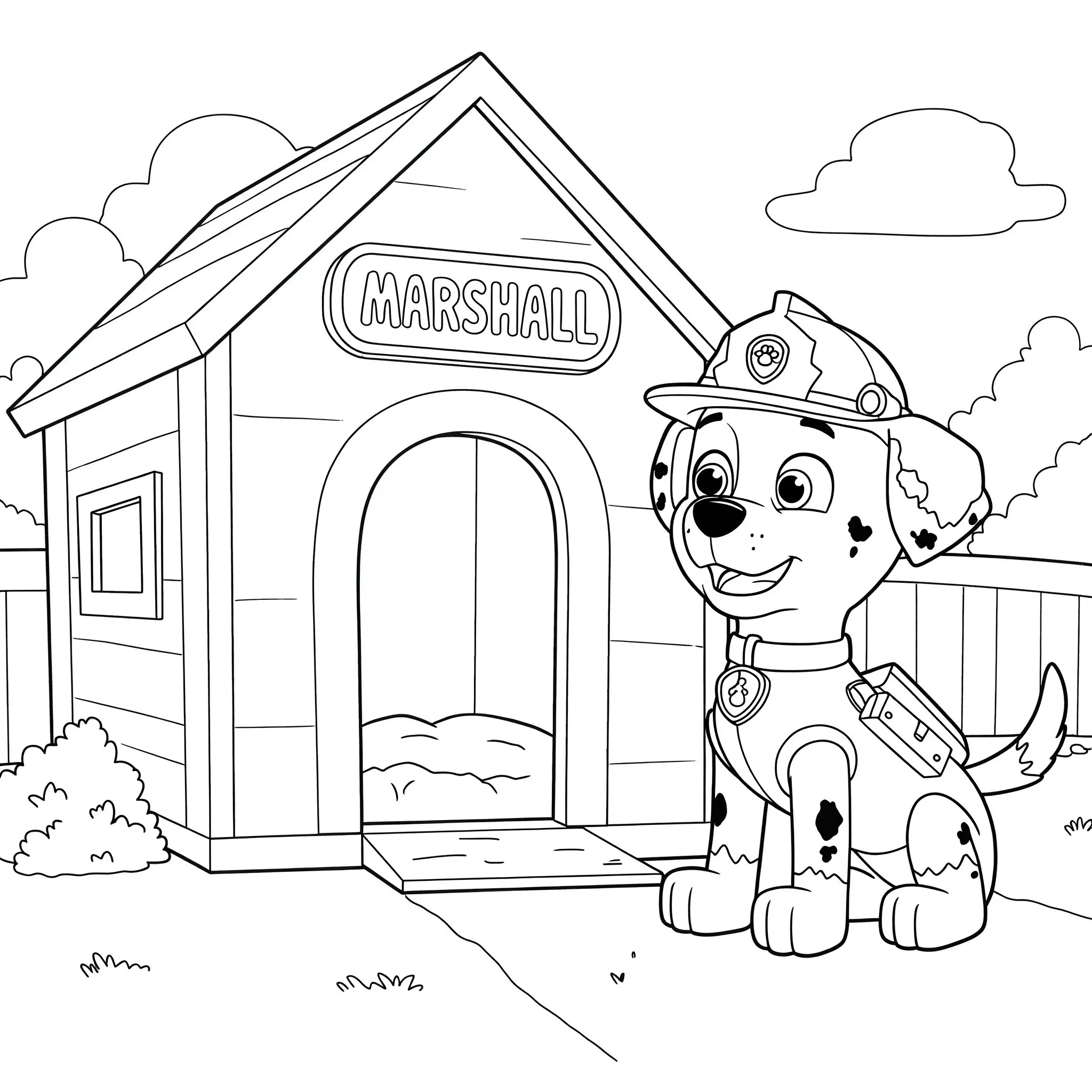 desenho do rubble para colorir