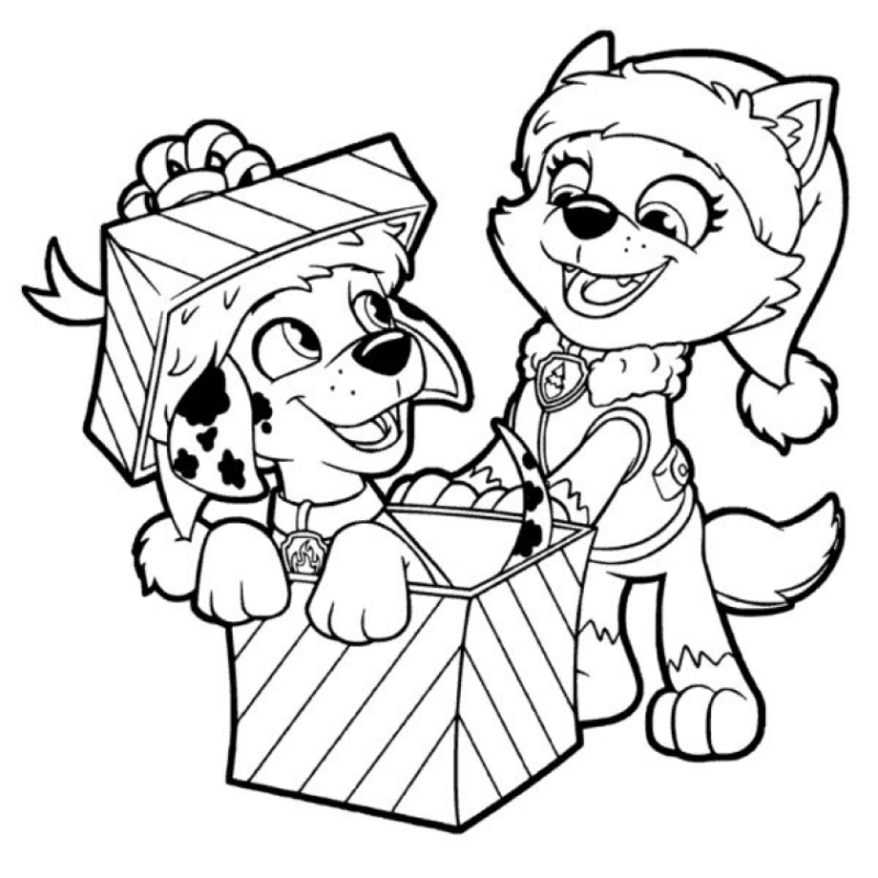 desenhos patrulha canina para colorir com giz de cera