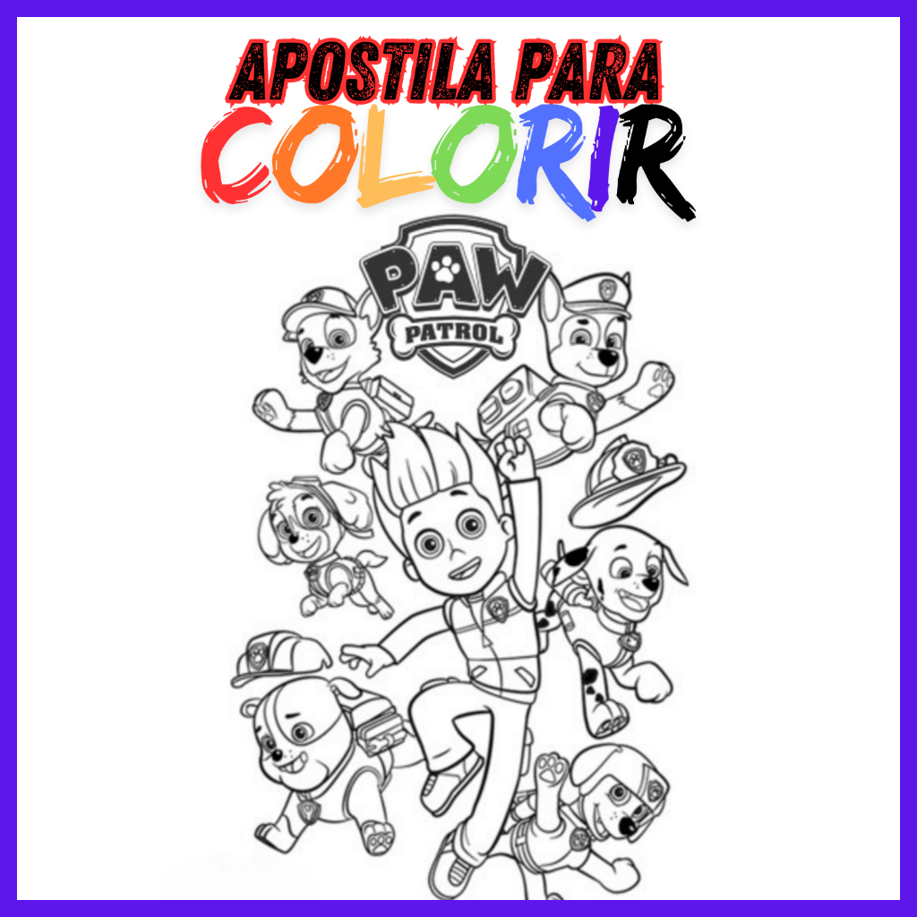 Coleção de desenhos Patrulha Canina Super Filhotes