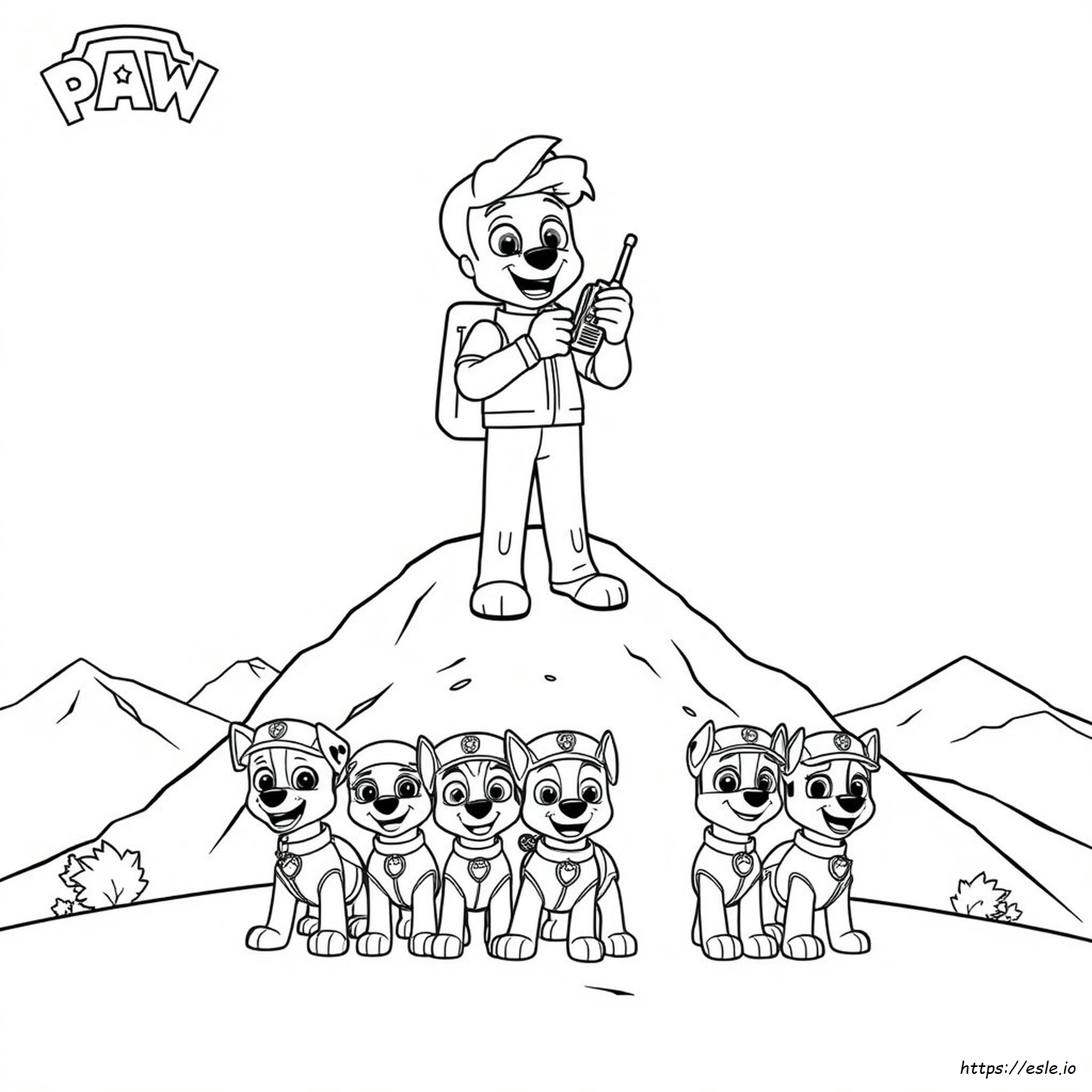 Patrulha Canina Mighty Pups para colorir