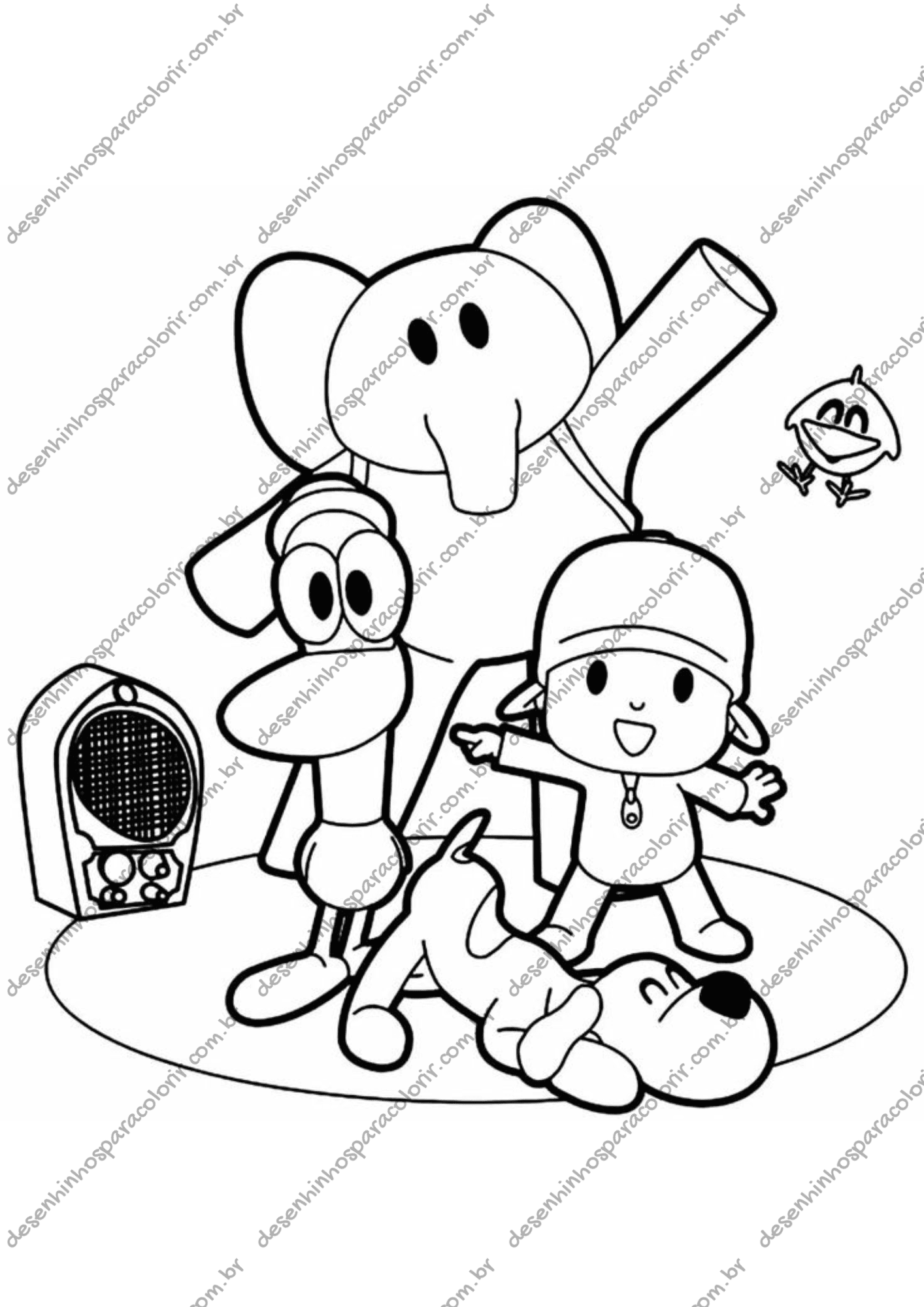 desenhos do Pato para colorir