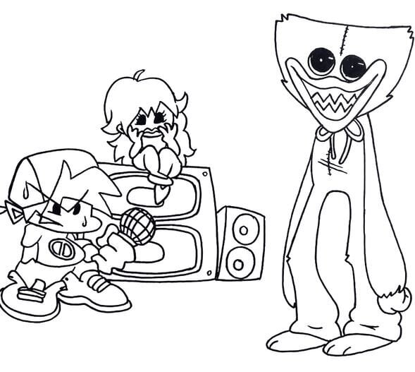 desenhos de personagens poppy playtime 3