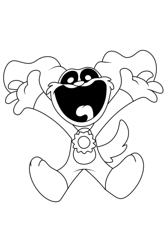 desenhos assustadores poppy playtime 3 para colorir