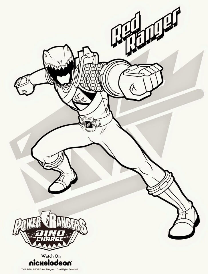 desenhos power rangers dino charge para imprimir